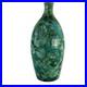 Large Green Crystaline Studio Art Pottery Vase Wheel Thrown 11.5