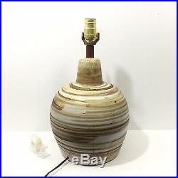Large Jane & Gordon Martz for Marshall Studios Ceramic Art Pottery Table Lamp