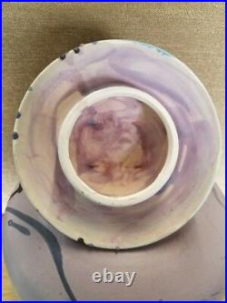 Large Lidded Vase Urn pottery ceramic signed by Noted Artist Mark Hines Sig