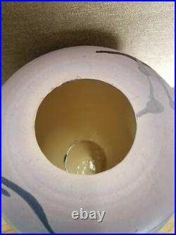 Large Lidded Vase Urn pottery ceramic signed by Noted Artist Mark Hines Sig