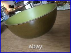 Large Rare Two-Tone Matte/Glossy Green Heath Ceramics Serving Bowl