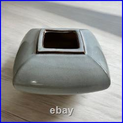 Large Vintage Studio Pottery Pillow Vase in Mint Condition
