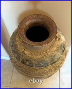Large pottery interior floor vase