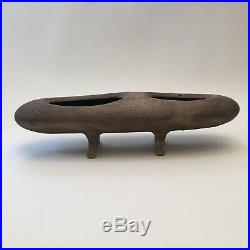 Leonora Morrow SIGNED IKEBANA bowl VASE Ceramic Art Pottery Mid Century Modern