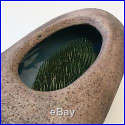 Leonora Morrow SIGNED IKEBANA bowl VASE Ceramic Art Pottery Mid Century Modern