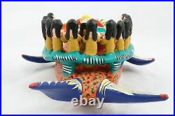 Lg Ceramic Figurines Mexican Folk Art Collectible Ocumicho The Last Supper