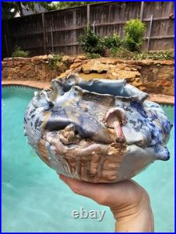 Lin Kensington Studio Art Pottery Sculpture Brutalist Avant GARDE moon Jar 8