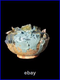 Lin Kensington Studio Art Pottery Sculpture Brutalist Avant GARDE moon Jar 8