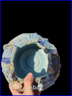 Lin Kensington Studio Art Pottery Sculpture Brutalist Avant GARDE moon Jar 8