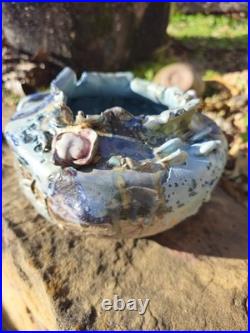 Lin Kensington Studio Art Pottery Sculpture Brutalist Avant GARDE moon Jar 8