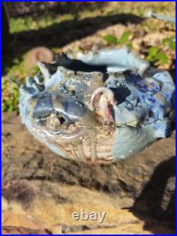 Lin Kensington Studio Art Pottery Sculpture Brutalist Avant GARDE moon Jar 8