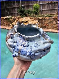 Lin Kensington Studio Art Pottery Sculpture Brutalist Avant GARDE moon Jar 8