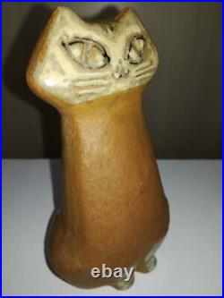 Lisa Larson Cat Gustavsberg Pottery Swedish Little Zoo Figurine From 1955 Sweden