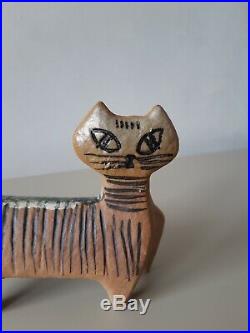 Lisa Larson ceramic cat sculpture Swedish mid-century modern art Gustavsberg