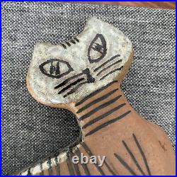 Lisa larson Lilla Zoo Standing Cat Vintage Mid Century Pottery Sculpture