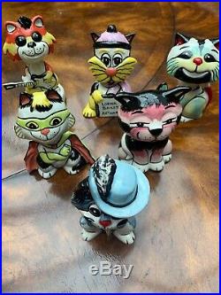 Lorna Bailey Cat Collection Ceramic Art