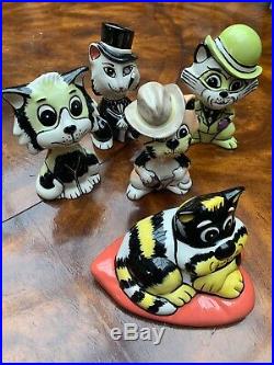 Lorna Bailey Cat Collection Ceramic Art