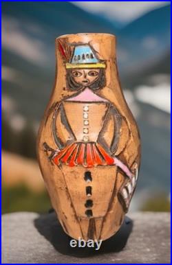 MCM Fratelli Fancuillacci Rare Ceramic Vase Italian Mid Century Design 7897