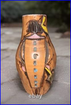 MCM Fratelli Fancuillacci Rare Ceramic Vase Italian Mid Century Design 7897