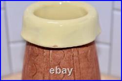 MCM Italian Handmade Studio Art Pottery Ceramic Glaze Rim Fold Vase Number 4028