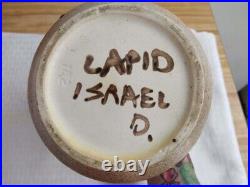 MCM Lapid Israel studio pottery vase large