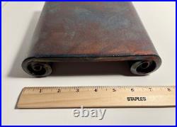 MCM Raku Flambe Ceramic Glazed Studio Art Pottery Candle Holder Stand