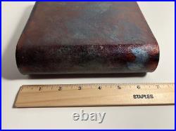 MCM Raku Flambe Ceramic Glazed Studio Art Pottery Candle Holder Stand