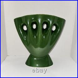 MCM Redwing Art Pottery Vase B1419 Belle Kogan Design c. 1940 Five Finger Style