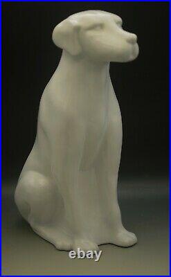 MCM Royal Haeger White Ceramic Large 18 Labrador Dog Sculpture