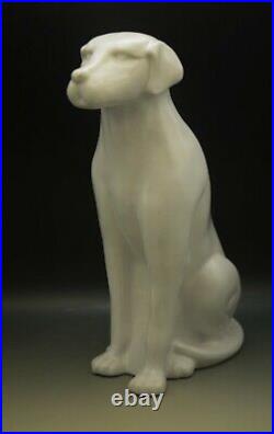 MCM Royal Haeger White Ceramic Large 18 Labrador Dog Sculpture