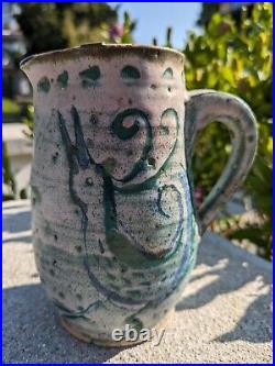MCM Studio Pottery Lindley Mixon Pitcher + FREE T & S Harlander Mug (Repaired)