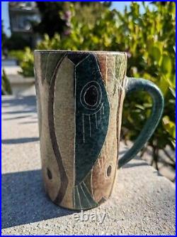 MCM Studio Pottery Lindley Mixon Pitcher + FREE T & S Harlander Mug (Repaired)
