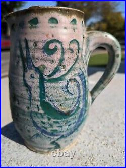 MCM Studio Pottery Lindley Mixon Pitcher + FREE T & S Harlander Mug (Repaired)