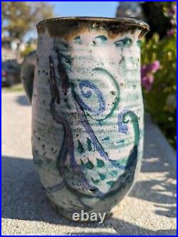 MCM Studio Pottery Lindley Mixon Pitcher + FREE T & S Harlander Mug (Repaired)