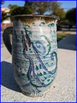 MCM Studio Pottery Lindley Mixon Pitcher + FREE T & S Harlander Mug (Repaired)