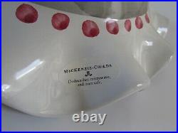 Mackenzie Childs Odd Fellows Fluted Display Pedestal Bowl