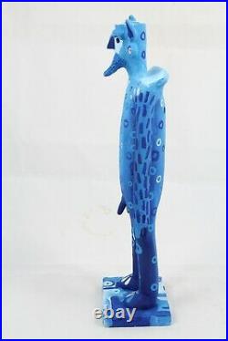 Male Ceramic Sculpture/Figurine Jose Ayala Sotelo Blue Man Mexican Fine Art