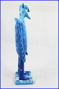 Male Ceramic Sculpture/Figurine Jose Ayala Sotelo Blue Man Mexican Fine Art