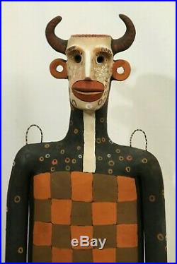 Male Ceramic Sculpture Mexican Fine Art New Pottery Signed Jose Ayala Sotelo