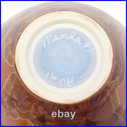 Manka John Mankameyer 1933-2015 Vase 1997 RU-21 Crystalline Glaze 8