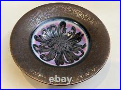 Marc Matsui Studio Art Pottery Ceramic Centerpiece Bowl, Signed, 13 3/4 Dia