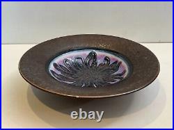 Marc Matsui Studio Art Pottery Ceramic Centerpiece Bowl, Signed, 13 3/4 Dia