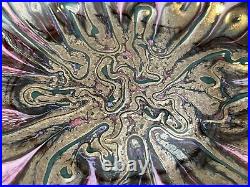 Marc Matsui Studio Art Pottery Ceramic Centerpiece Bowl, Signed, 13 3/4 Dia