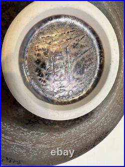 Marc Matsui Studio Art Pottery Ceramic Centerpiece Bowl, Signed, 13 3/4 Dia