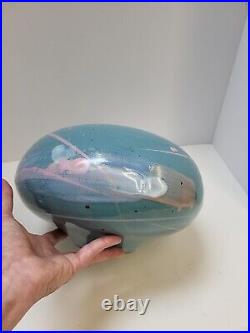 Mark Chamberlain 1980s Studio Art Deco Pottery Vase RARE Signed Ceramic 11×6