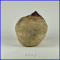 Masterful Beehive Like Organic Shaped Signed Vintage Pottery Vase 1980