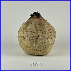 Masterful Beehive Like Organic Shaped Signed Vintage Pottery Vase 1980