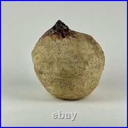 Masterful Beehive Like Organic Shaped Signed Vintage Pottery Vase 1980