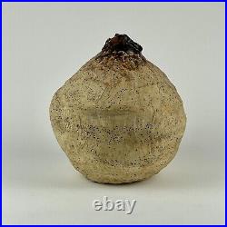 Masterful Beehive Like Organic Shaped Signed Vintage Pottery Vase 1980