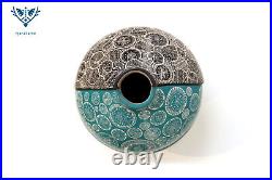 Mata Ortiz Pottery Ceramic Cacti 9 in. Mexican ceramic handmade artwork